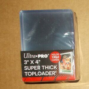 Ultra Pro 130 Point Trading Card Top Loaders 1 Pack 10 Count SEALED